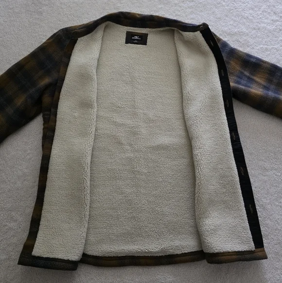 O'Neill Redmond Sherpa Jacket, Men's Size XL, GUC - Dark Khaki - Picture 10 of 11